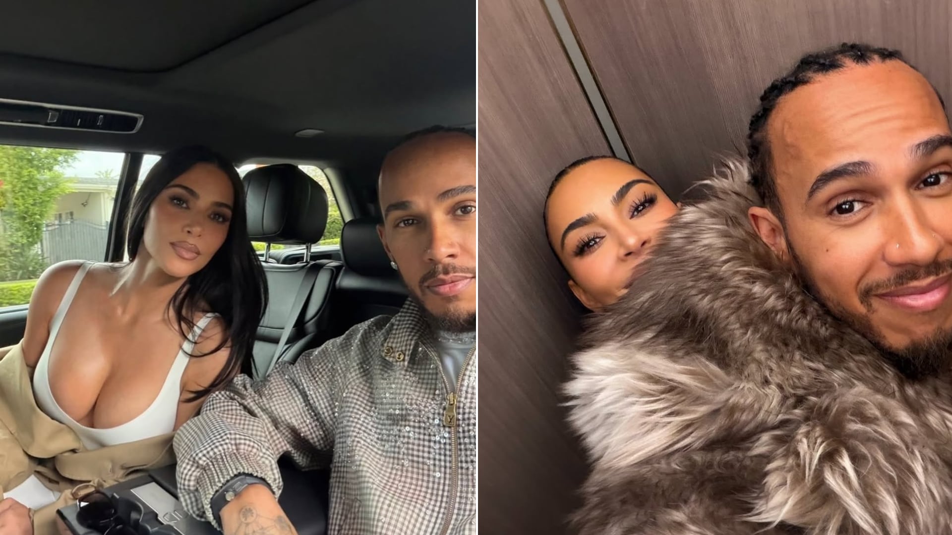 Kim Kardashian y Lewis Hamilton siguen su historia de amor. (Instagram)