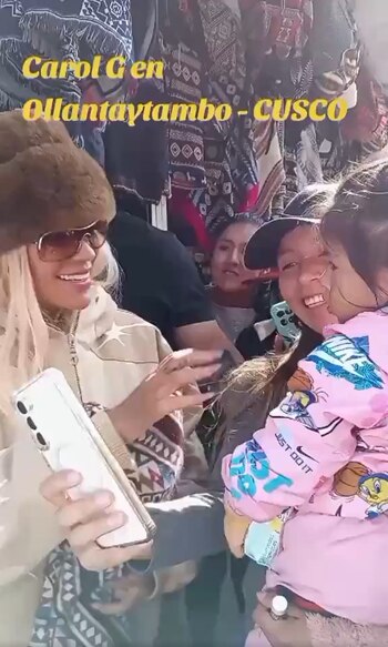 Karol G llegó a Cusco