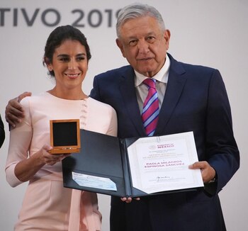 En la imagen, la clavadista