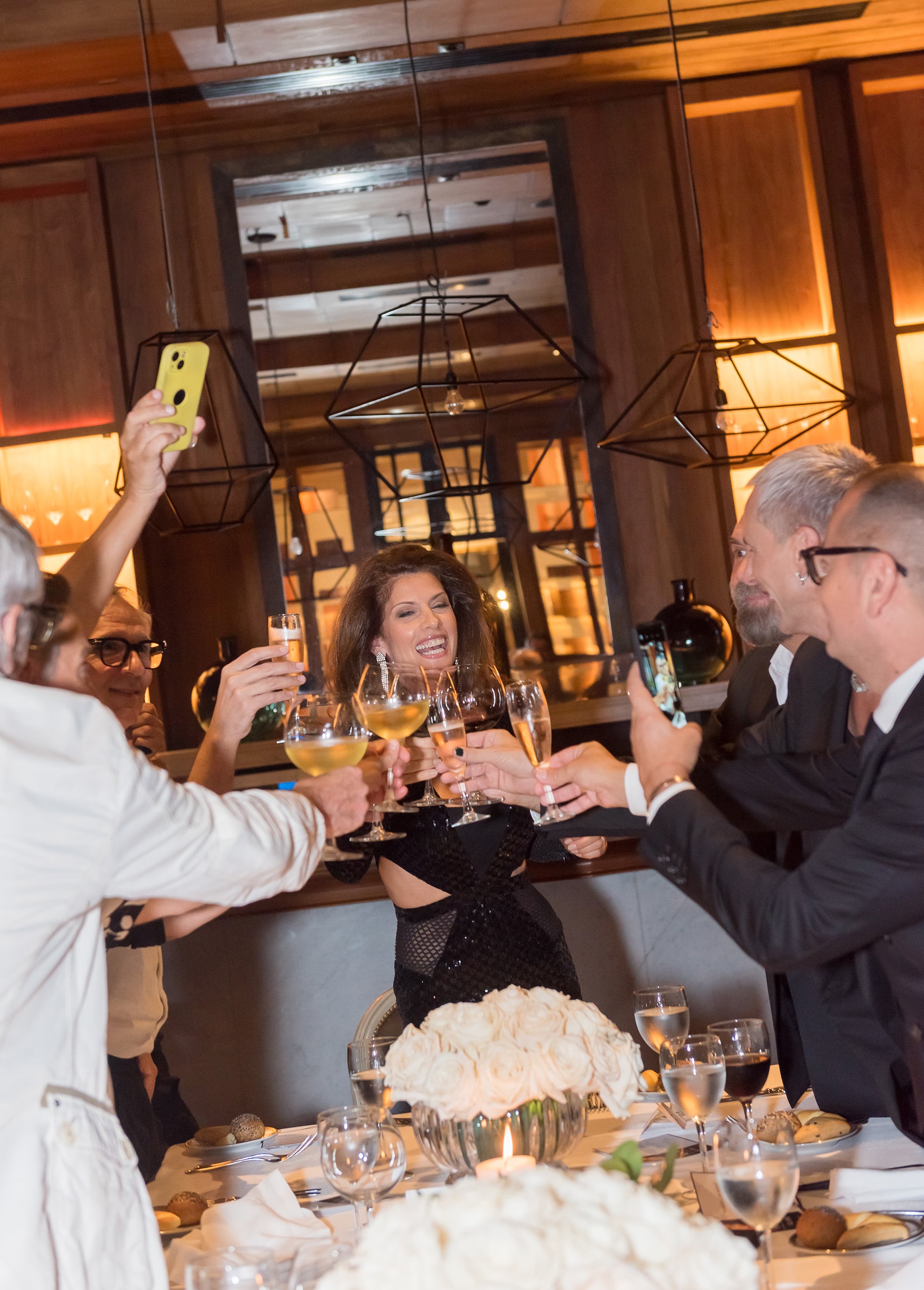 El momento del brindis