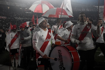 Los jugadores de River celebran