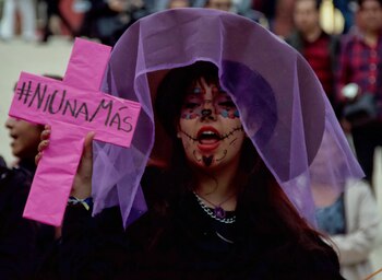 Mujeres protestaron por los feminicidios en México (Foto: Cuartoscuro)