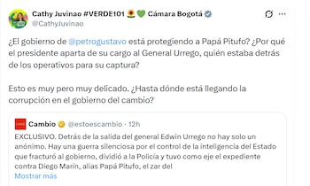 Cathy Juvinao no tuvo reparos