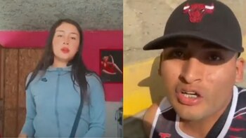 Renato Carrasco, cabecilla de la banda ‘Los Furiosos de SJL’, y su pareja, Leslie Espinoza, alias ‘La Dulce’.