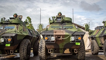 Envíaron tanques blindados M1117