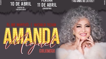 Amanda Miguel regresa a Colombia