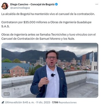Concejal Diego Cancino denunció que
