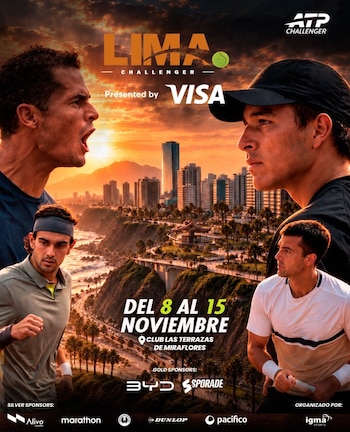 Juan Pablo Varillas y Gonzalo Bueno jugarán el Challenger de Lima 2026.