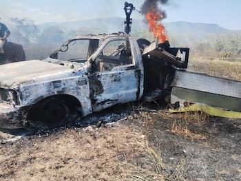 Incendio generado por la quema