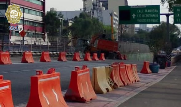 Manifestaciones, accidentes y bloqueos en CDMX y Edomex hoy 5 de febrero: Chimalpopoca, entre Calzadas San Antonio Abad y 5 de Febrero, detenida por obras