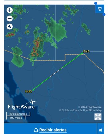 (Captura de pantalla @michelleriveraa Flight