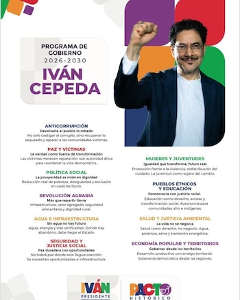 El programa de gobierno que propone Iván Cepeda - crédito @PactoHistorico/X