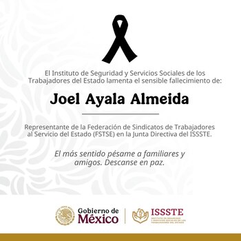 El ISSSTE también confirmó la