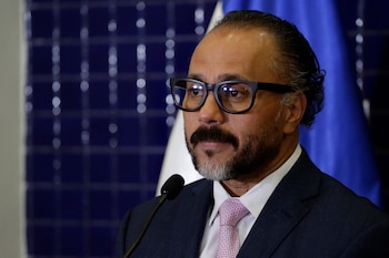 En la imagen, el presidente del Congreso de El Salvador, Ernesto Castro. EFE/Rodrigo Sura/Archivo