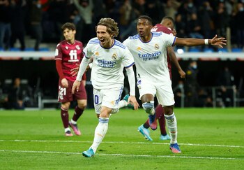 Luka Modric festeja su tanto