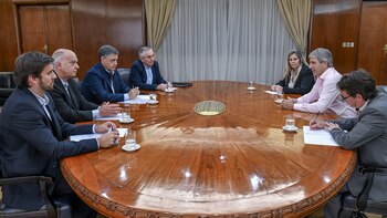 Jorge Macri con Luis Caputo