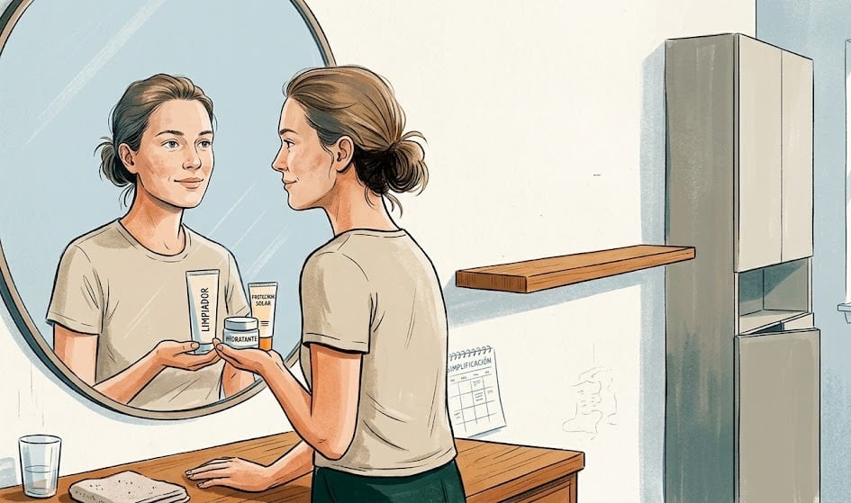 El ayuno cutáneo promueve la reducción de productos en la rutina de cuidado facial para favorecer la salud de la piel (Imagen Ilustrativa Infobae)