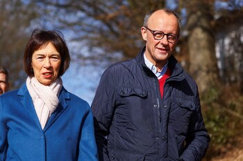 El candidato conservador y su