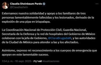 La presidenta reconoció la labor