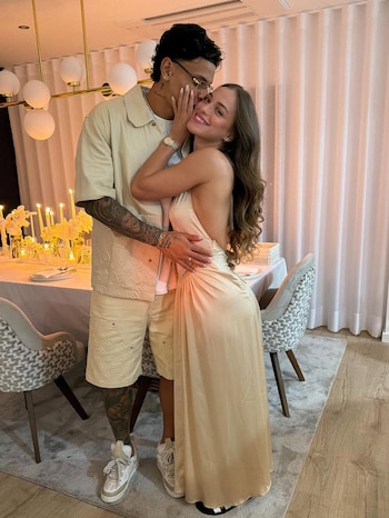 Richard Ríos vive um momento especial com Diana Ramírez, que o acompanha em paz durante sua carreira esportiva - crédito @maducarv/ Instagram