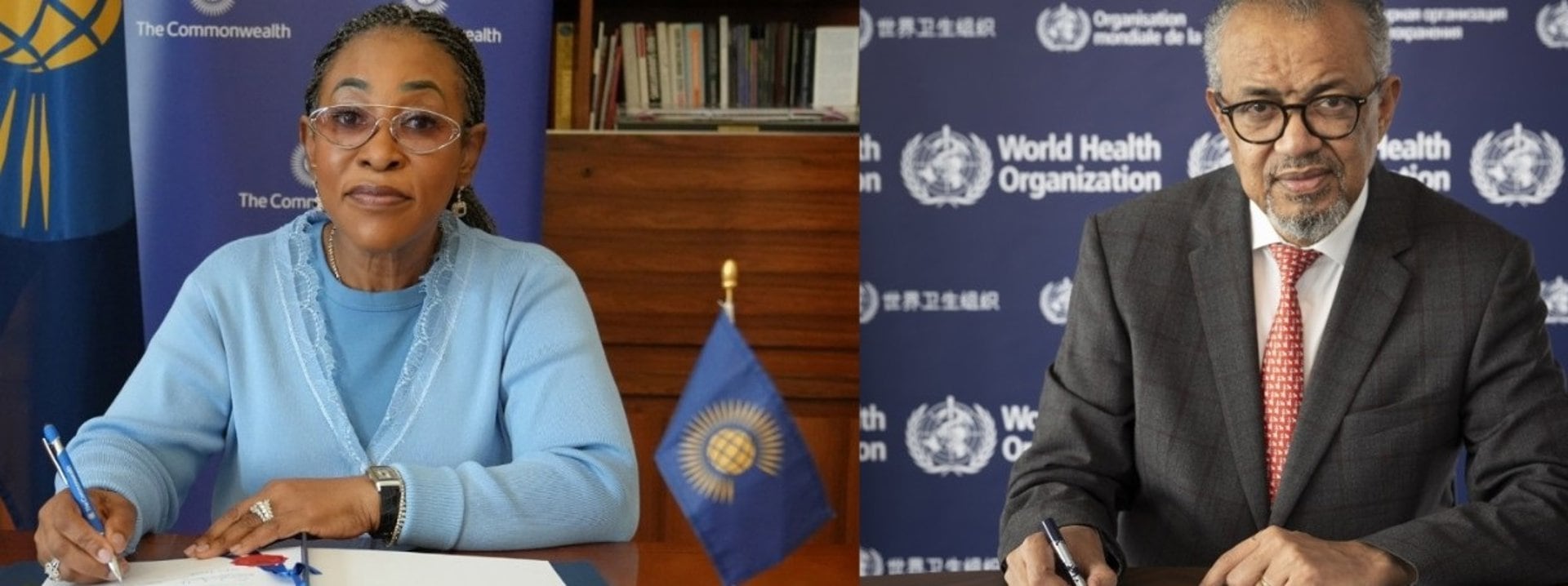 15/09/2026 La OMS y la Secretaría de la Commonwealth renuevan su colaboración para promover la cobertura sanitaria universal.
La Organización Mundial de la Salud (OMS) y la Secretaría de la Commonwealth han renovado por cuatro años su colaboración para