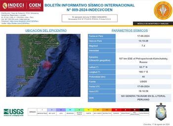 Terremoto en Rusia generó alerta
