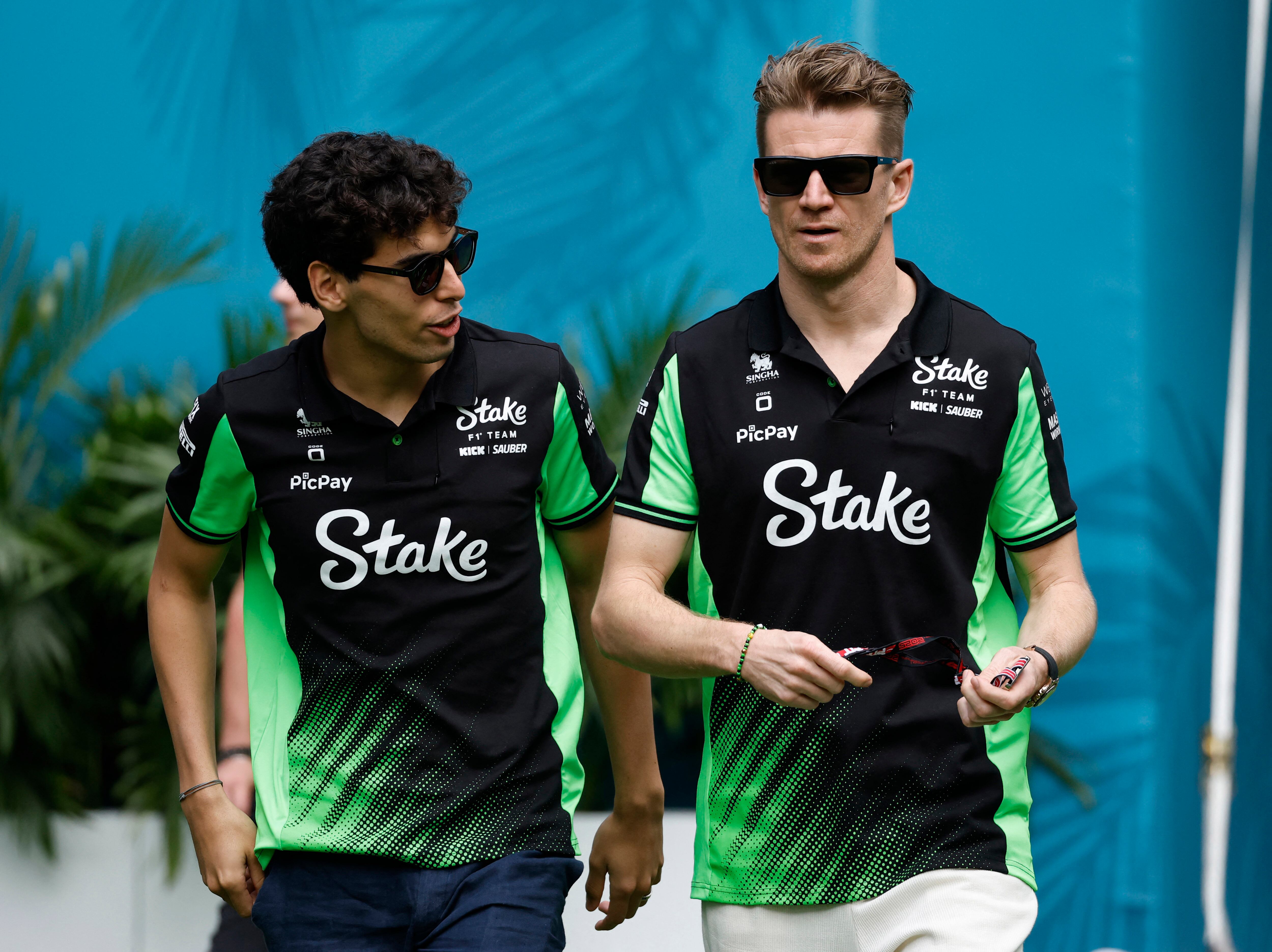 Hulkenberg y Bortoleto formarán la dupla titular en la vuelta de Audi a la F1 (REUTERS/Marco Bello)