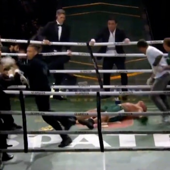 Silva terminó tendido sobre la