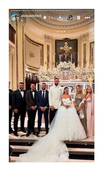 Casamiento de Gianluigi Donnarumma y Alessia Elefante
