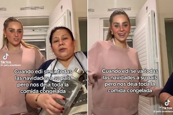 Capturas del vídeo de TikTok que ha desatado la polémica. (TikTok)