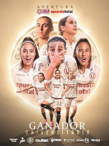 Universitario se proclamó ganador del Torneo Apertura 2026 de la Liga Femenina.