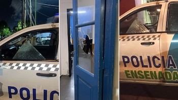 Destrozos en un móvil y