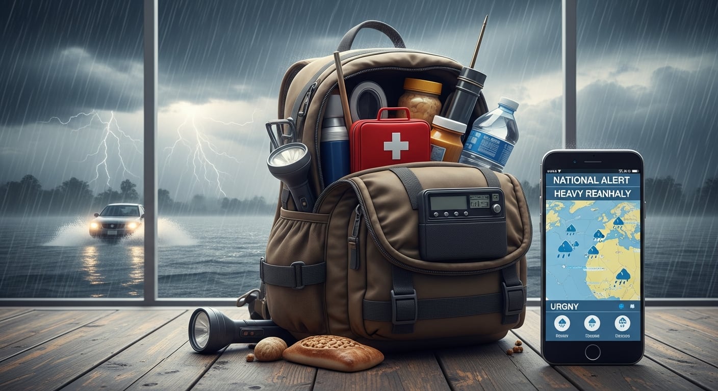 Protección Civil emite alerta nacional por el impacto de intensas lluvias: se recomienda tener lista una mochila de emergencia