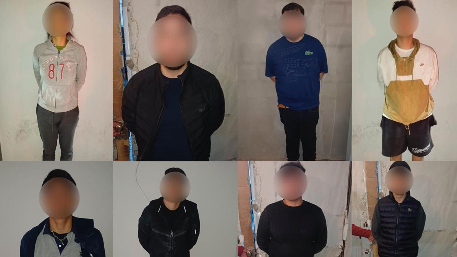 Los ocho detenidos por el robo
