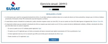 La devolución busca promover la