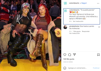 Karol G presumió apoyo a