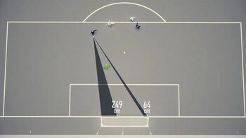 La diferencia de espacios entre