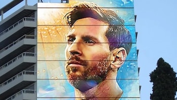 Mural Lionel Messi