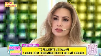 “No son lágrimas de despecho”: Milett se quiebra al sincerarse sobre su ruptura con Tinelli. Captura: Amor y Fuego.