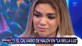 Naldy Saldaña rompe en llanto y hace pedido tras denunciar presunto acoso: "Solo pido justicia".Captura: Magaly TV La Firme.