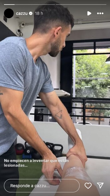 Cazzu y su entrenador Alex