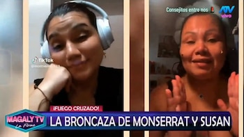 Monserrat Seminario rompe su silencio y responsabiliza a Susan Villanueva del fin de su relación con Melcochita. Captura: Magaly TV La Firme.