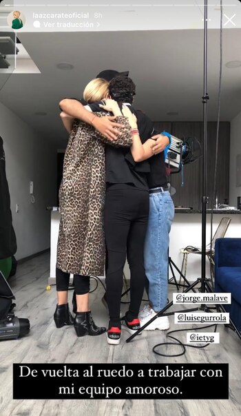 Tomada de Instagram @laazcarateoficial