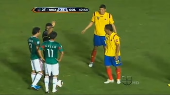 Momento del partido que entrentó