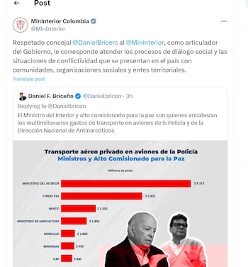 Ministerio del Interior le contesta