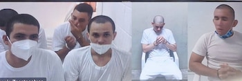 El fallo alcanzó a “Vengador” y otros imputados capturados bajo el Régimen de Excepción por cargos ligados a armas de fuego y agrupaciones ilícitas (Foto cortesía Centros Judiciales)