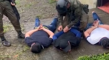Rosemberg fue capturado junto con dos de sus cómplices - crédito Fuerzos Militares