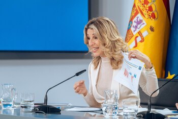 La vicepresidenta segunda y ministra