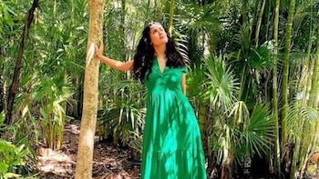 Salma Hayek visita Tulum y