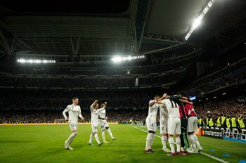 Los jugadores del Real Madrid